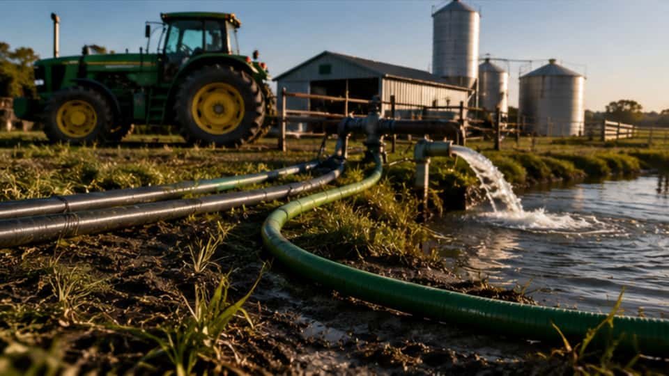Agricultural irrigation and water treatment infrastructure
