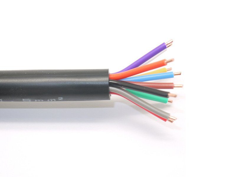 Multi-core control cable bundle for industrial automation and PLC systems