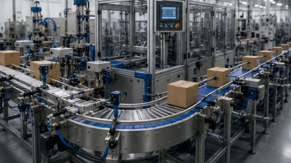 Packaging production lines at the manufacturing facility
