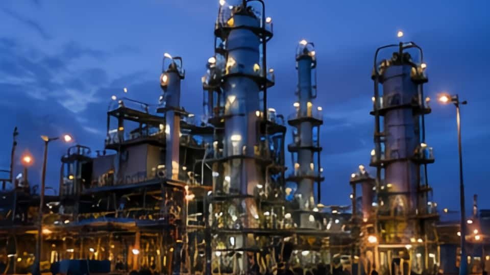 Large industrial manufacturing plant electrical installation