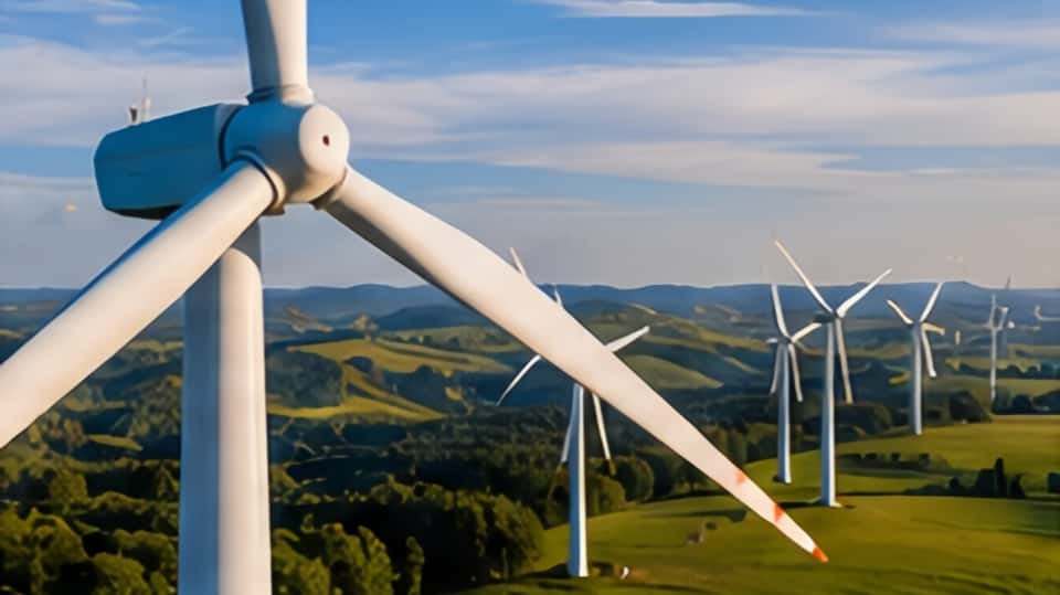 Renewable energy wind farm installation