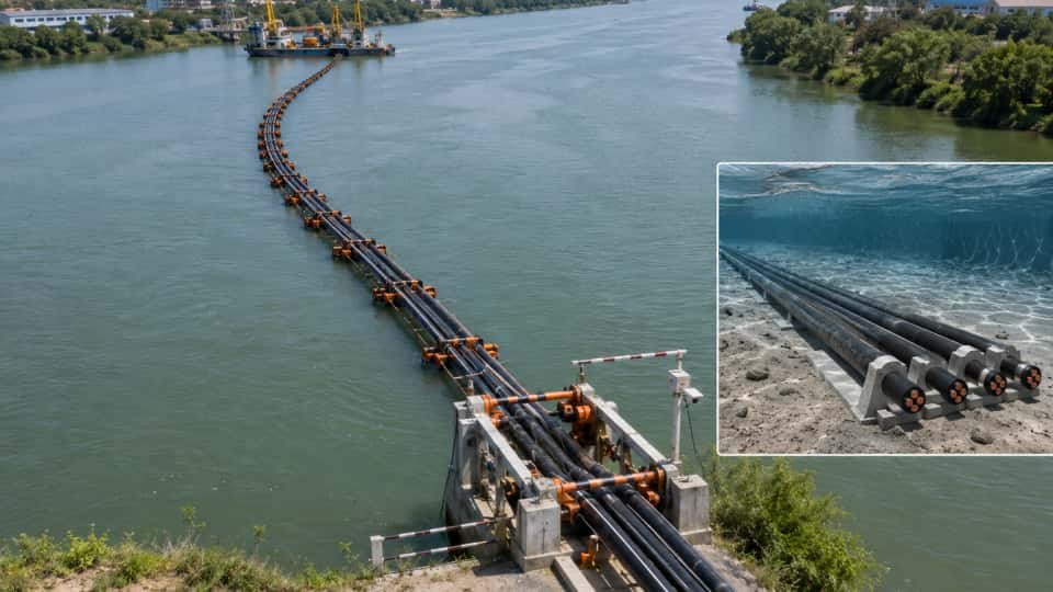 River and waterway crossings cable installation