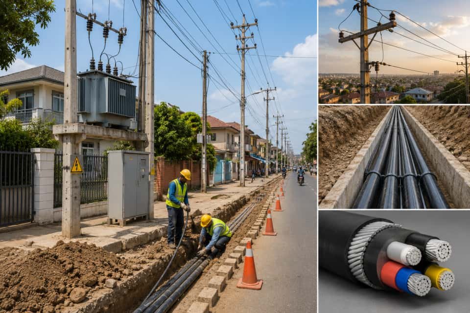 Urban LV distribution network in price-sensitive markets