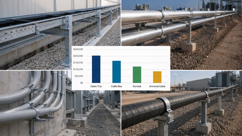 armored-cable-above-ground-installation-01-cost-comparison-bar-chart-four-systems