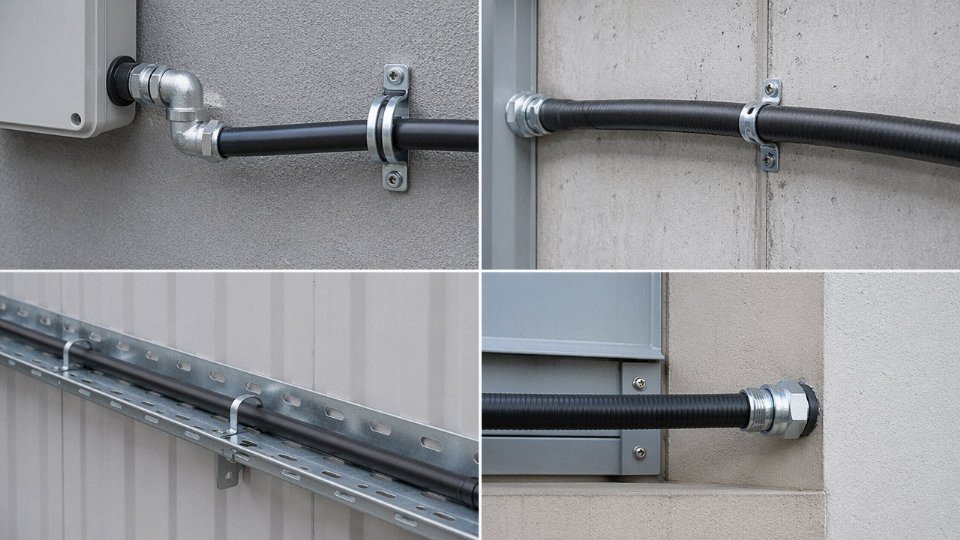 armored-cable-ran-outside-03-four-installation-methods-comparison-diagram