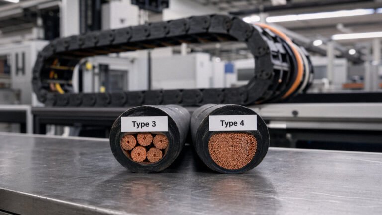 What is the difference between type 3 and type 4 cables?