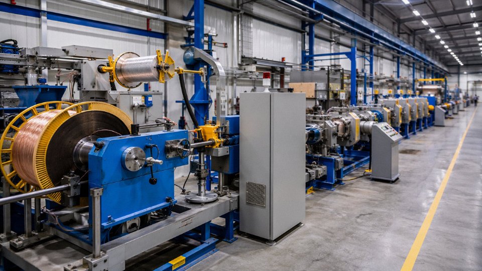types-of-cable-wire-11-jinda-production-facility-cable-extrusion-line