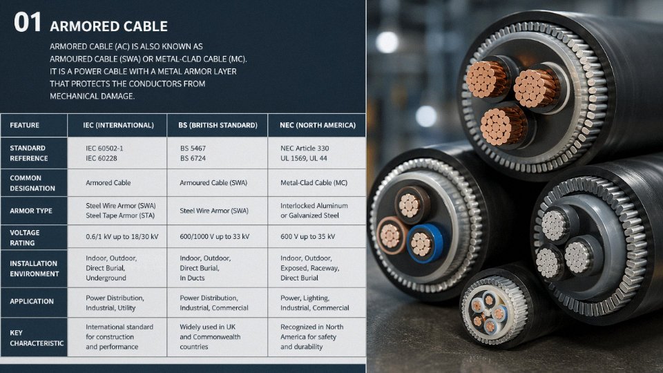 what-is-armored-cable-also-known-as-01-iec-bs-nec-standards-comparison-diagram