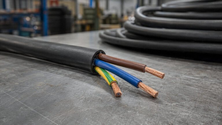What are the 3 wires in a power cable?