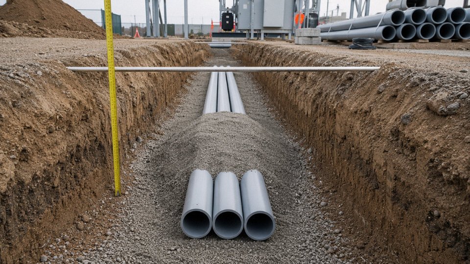 low-voltage-cable-burial-depth-01-conduit-trench-cross-section-with-depth-labels