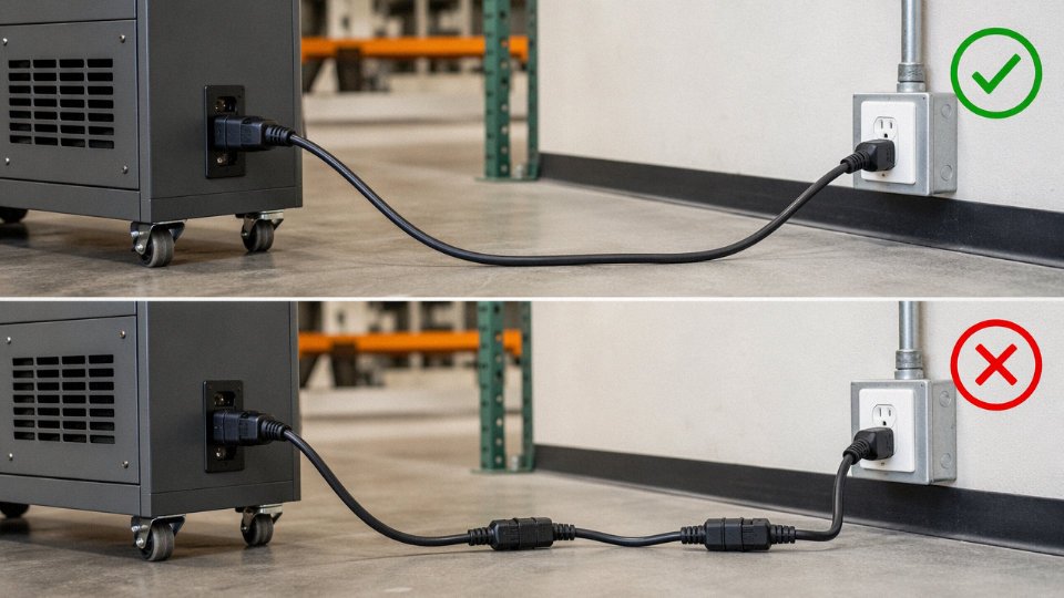 safe-plug-power-cord-into-power-cord-10-single-correct-length-cable-vs-daisy-chained-cords-comparison-diagram