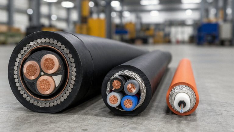 What are the three types of cable?