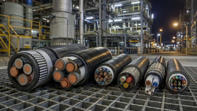 What are the different types of industrial cables?