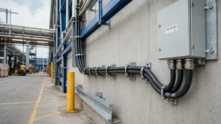 Can you leave armoured cable above ground?
