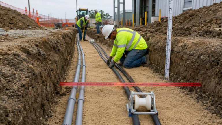 What is the best way to bury electrical wire underground?