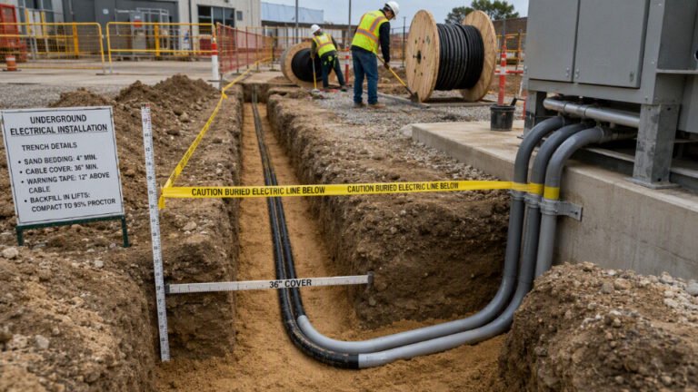 Is it okay to bury electrical wire underground?