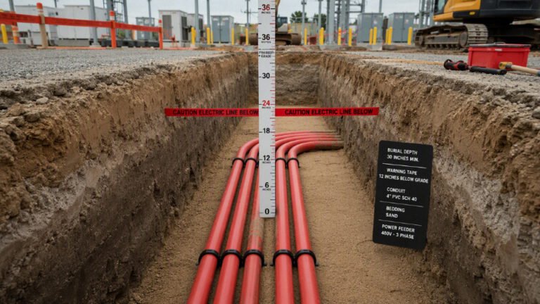 How deep does an electrical cable need to be buried?