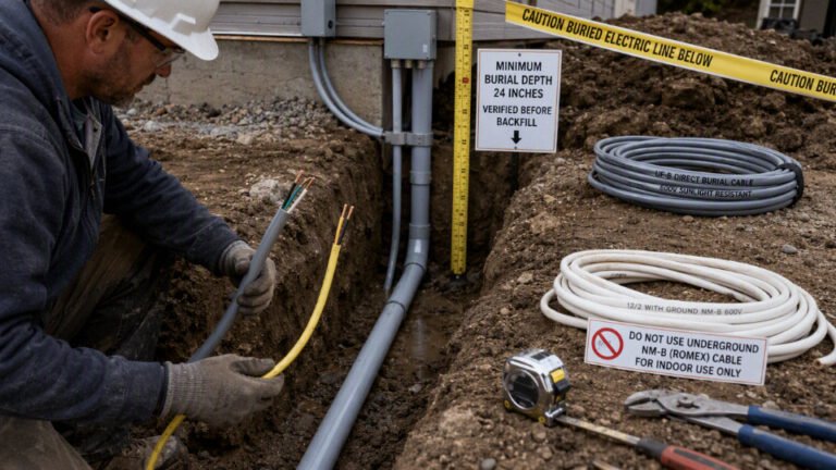 Can you run Romex Underground without conduit?
